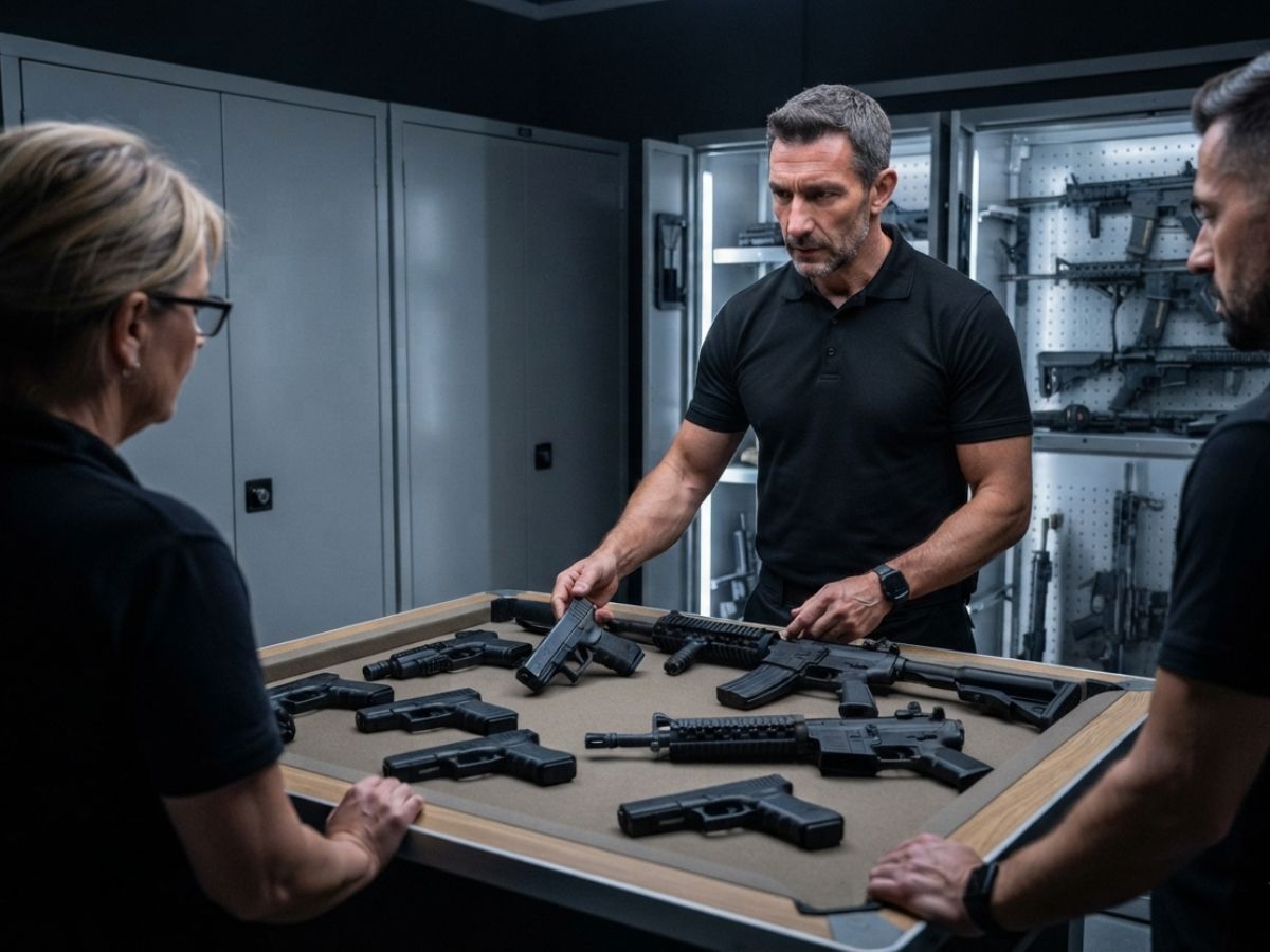 Police weapons and armourer equipment for film and TV productions
